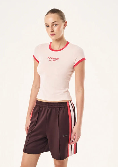 P.E Nation Reveal Baby Tee (Soft Pink)