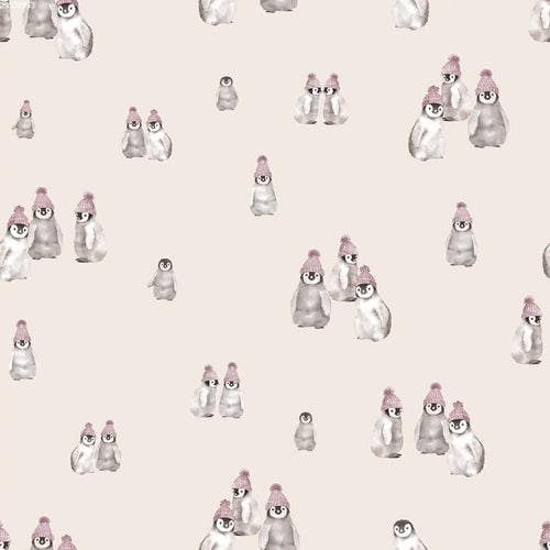 Penguins Hat Sand - Family Fabrics B.V.