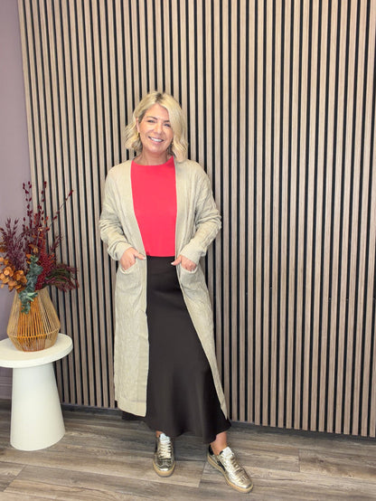 Pippa Knit Cardigan (Feather Grey)