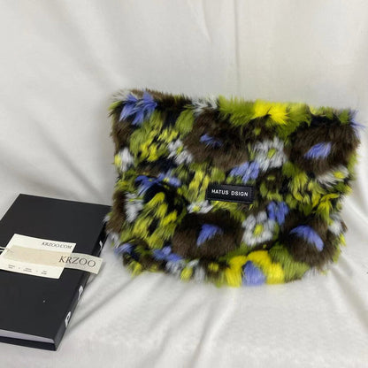Plush Oil Painting Tote Bag