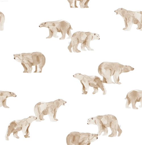Polar Bear Off White - Family Fabrics B.V.