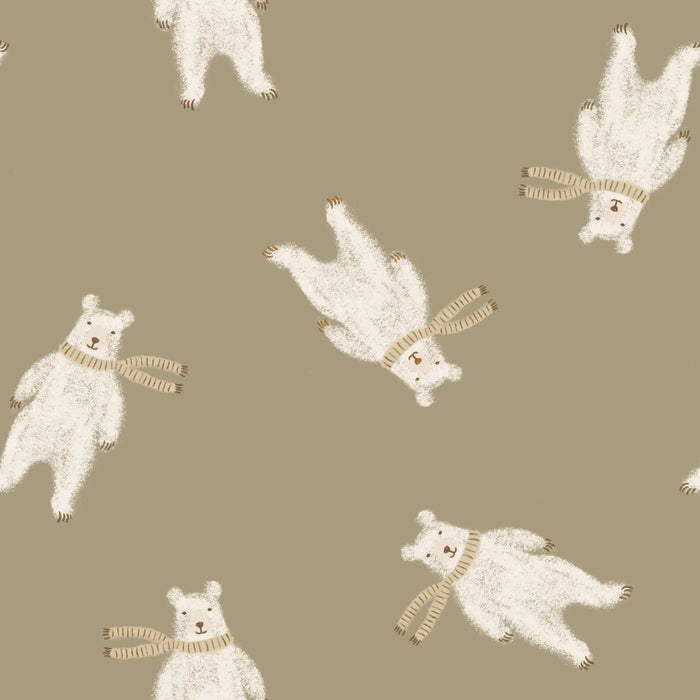 Polar Bears Olive - Family Fabrics B.V.