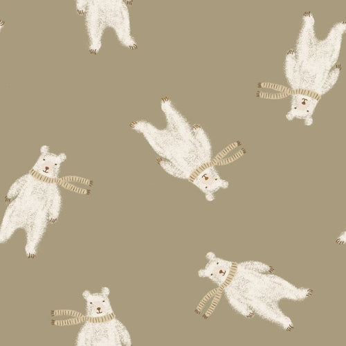 Polar Bears Olive - Family Fabrics B.V.