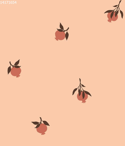 Pomegranate Peach Brown - Family Fabrics B.V.