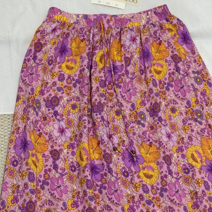 Printed Flared Casual Skirt