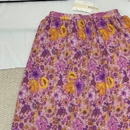Printed Flared Casual Skirt