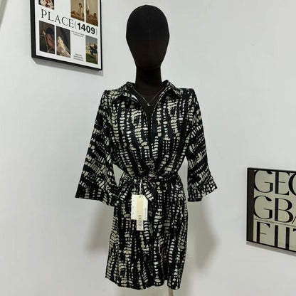 Printed Loose-Fit Satin Wide-Leg Jumpsuit