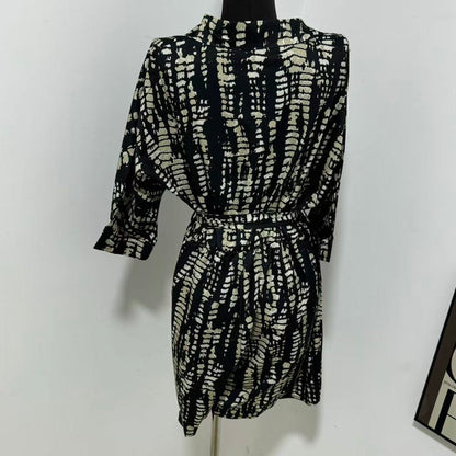 Printed Loose-Fit Satin Wide-Leg Jumpsuit