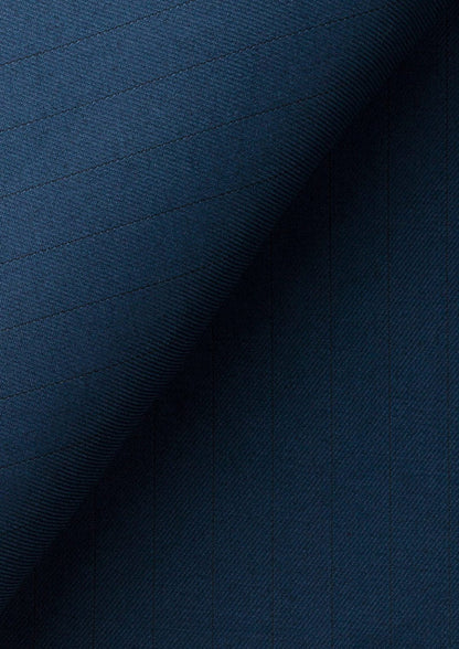 Prussian Blue Pinstripe Pants - SARTORO