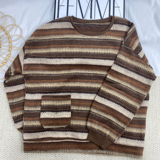 Retro Striped Sweatshirt