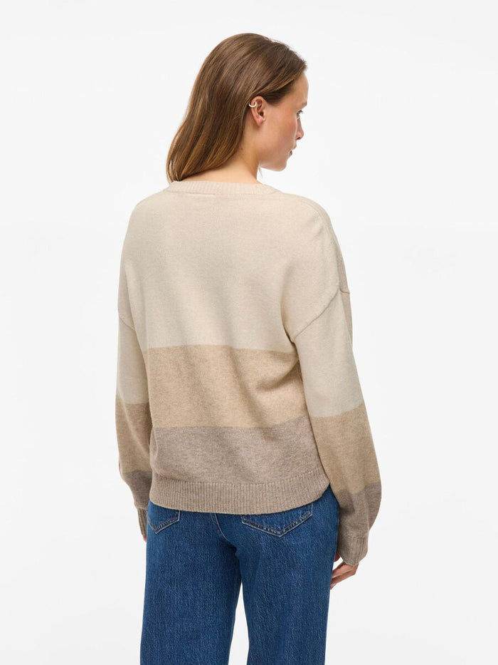 Riana Knit Jumper (Natural Melange/Fungi)