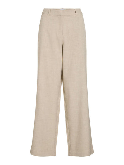 Rossa Wide Leg Pants (Super Light/Natural Melange)