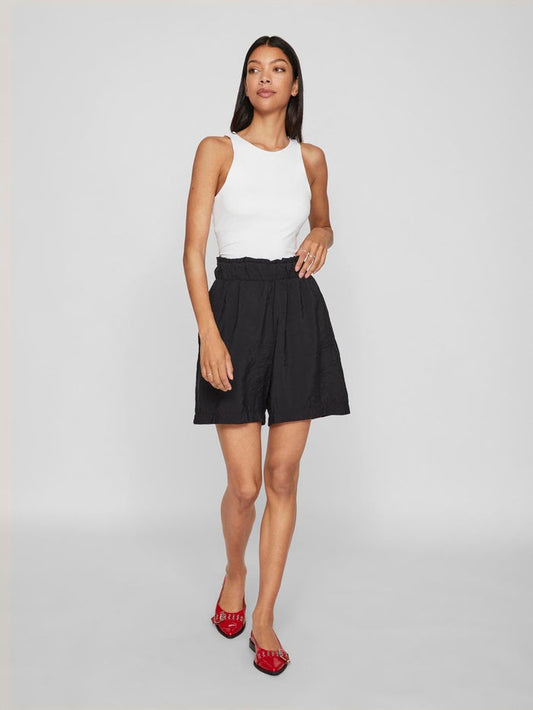 Rumme High Waisted Shorts (Black)