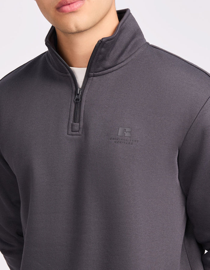 Russell Athletic Brooklyn Quarter Zip (Steel)