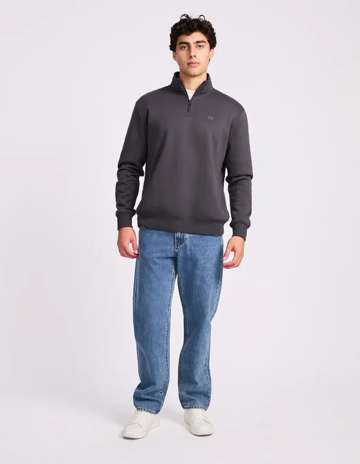 Russell Athletic Brooklyn Quarter Zip (Steel)