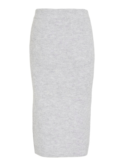 Ryker Knit Midi Skirt (Light Grey Melange)