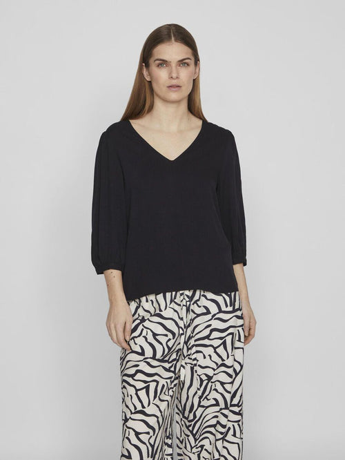 Sam Lace Detail Top (Black)