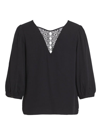 Sam Lace Detail Top (Black)