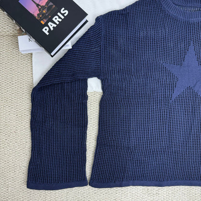 Sexy Openwork Knit Cover-Up Sweater