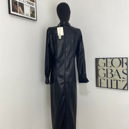 Single-Breasted Ruched Dress