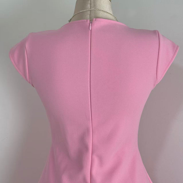 Slim-Fit Backless A-Line Dress