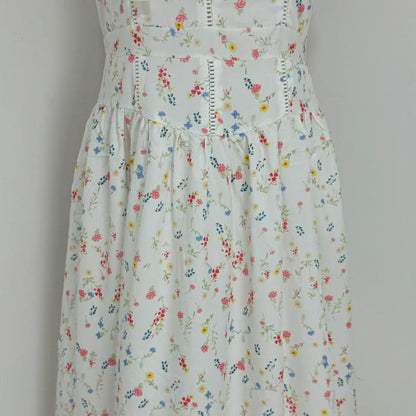 Slimming Floral Print Sundress With Ethereal Charm