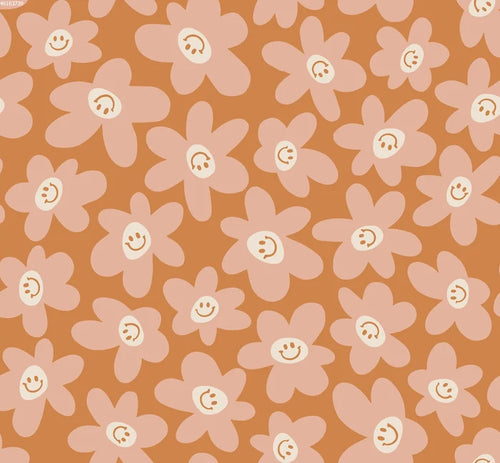 Smiling Flower Orange - Family Fabrics B.V.