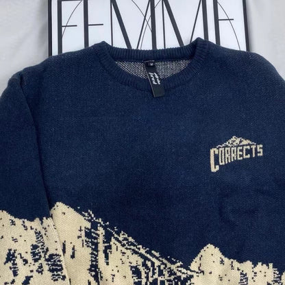 Snow Mountain Crew Neck Sweater