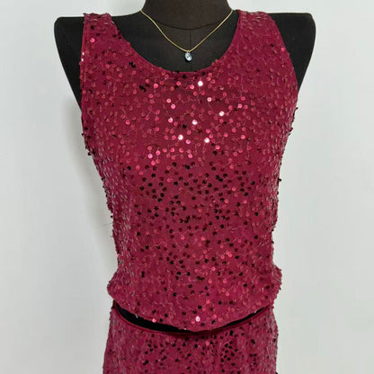 Solid-Color Sequin Set