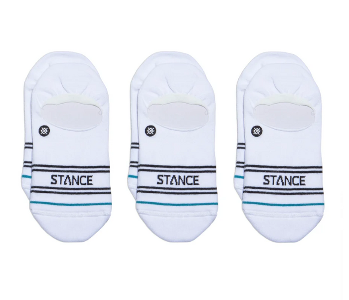 Stance Basic No Show Socks 3-Pack (White)