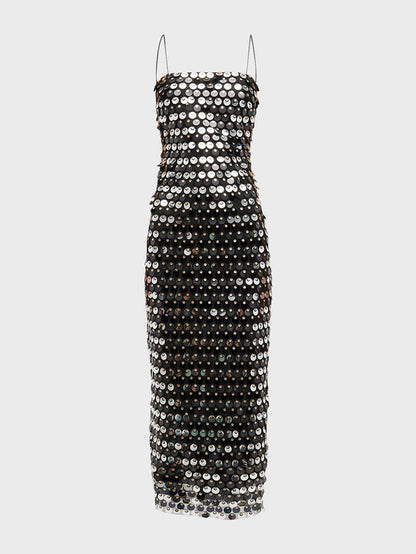Statement Sequin Gown - Long, Elegant, and Eye-Catching