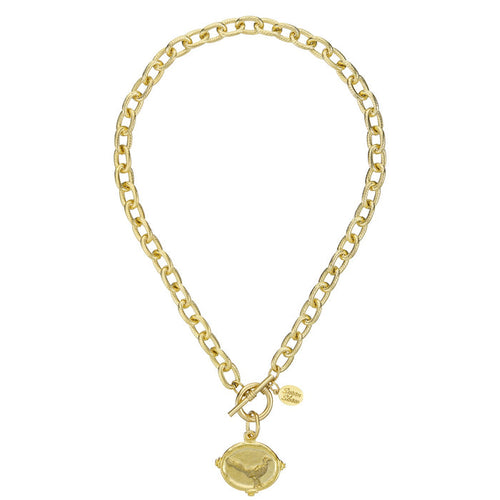 Susan Shaw Pheasant Toggle Necklace