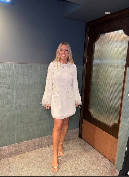 The Clementine Mini Dress (Ivory)