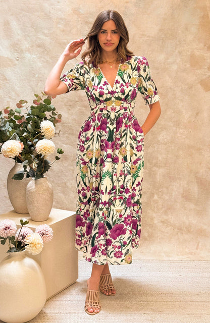 The Emily Tea Dress (Mauve)
