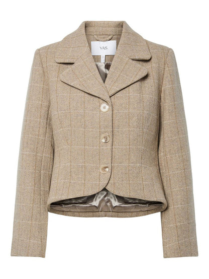 Thelma Jacket (Taupe Gray/Thela Check)