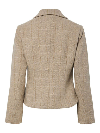 Thelma Jacket (Taupe Gray/Thela Check)
