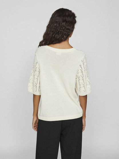 Thena V-Neck Knit Cardigan (Birch)