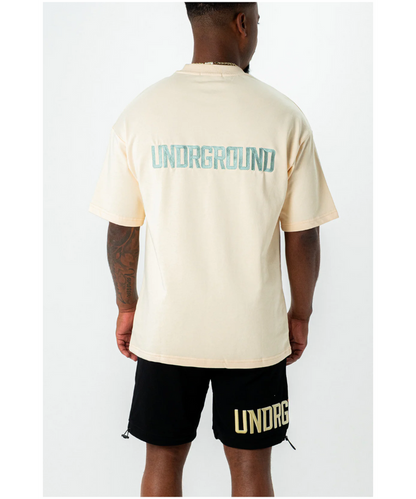 UNDRGROUND Empire Street Tee (Cream/Sage)