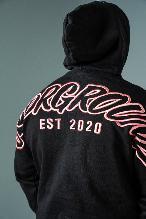 UNDRGROUND Hype Hoodie (Black/Rose)