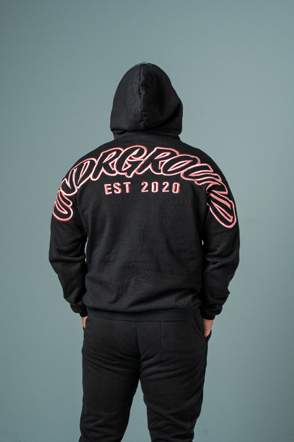 UNDRGROUND Hype Hoodie (Black/Rose)