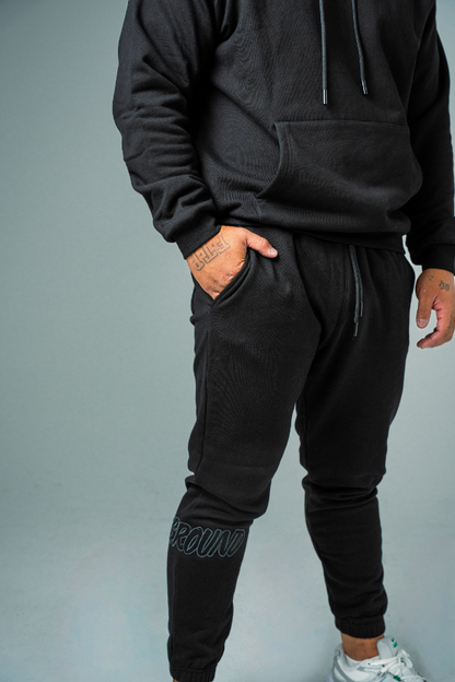 UNDRGROUND Hype Trackpants (Black/Charcoal)