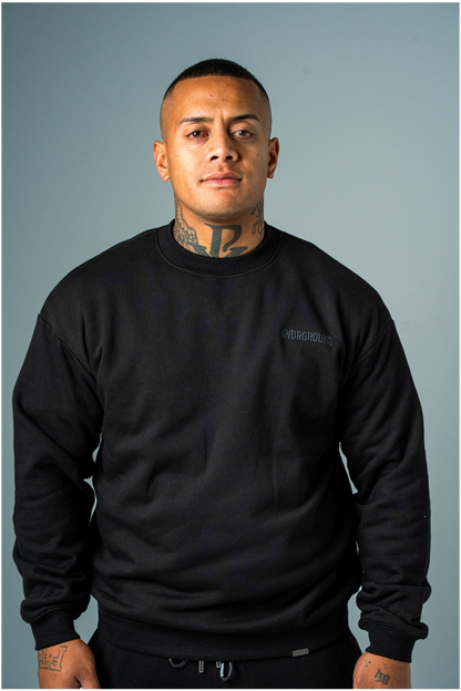 UNDRGROUND Relaxed Fit Crew (Black/Charcoal)