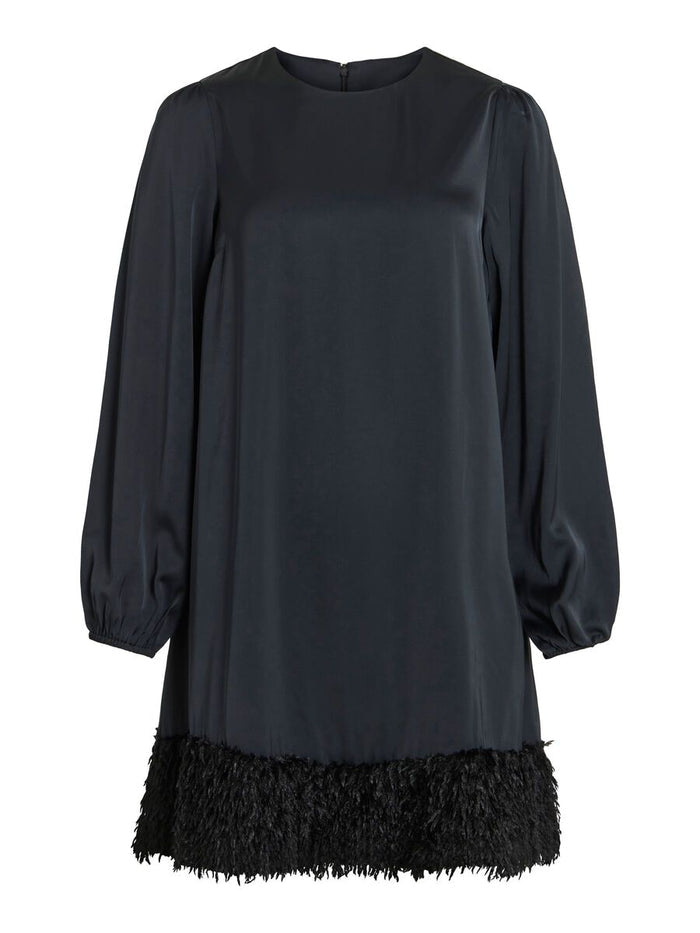 Veer Long Sleeve Mini Dress (Black Beauty)