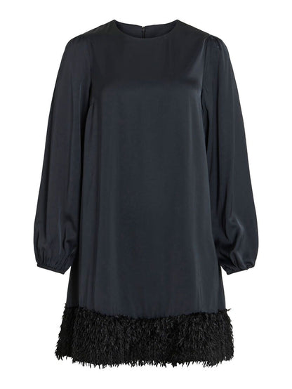 Veer Long Sleeve Mini Dress (Black Beauty)