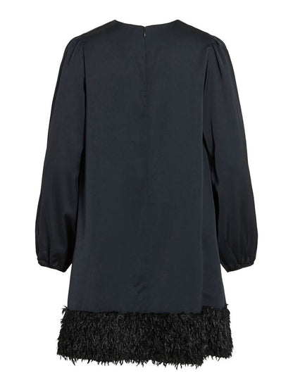 Veer Long Sleeve Mini Dress (Black Beauty)
