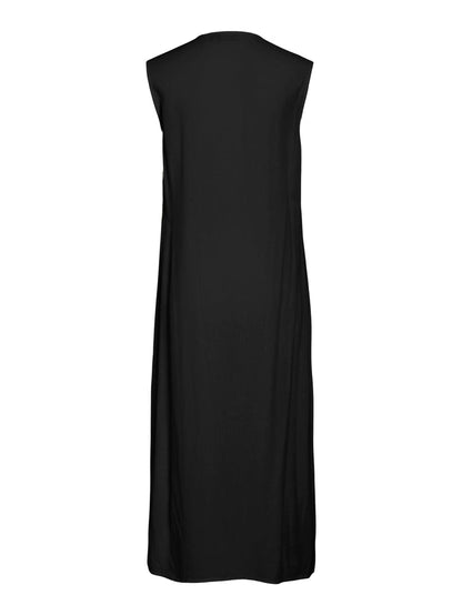 Venus Sleeveless Midi Dress (Black Beauty)