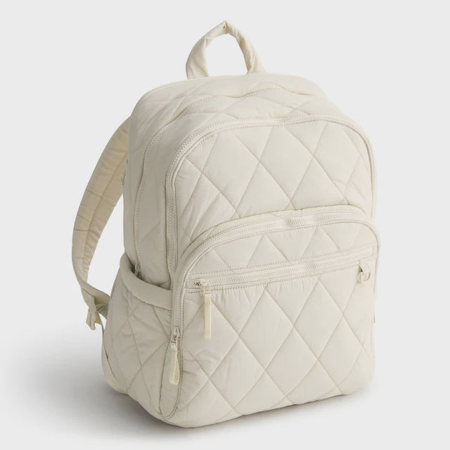 Vera Bradley Large Bancroft Backpack in Pumice Stone