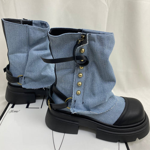 Versatile Platform Martin  Boots