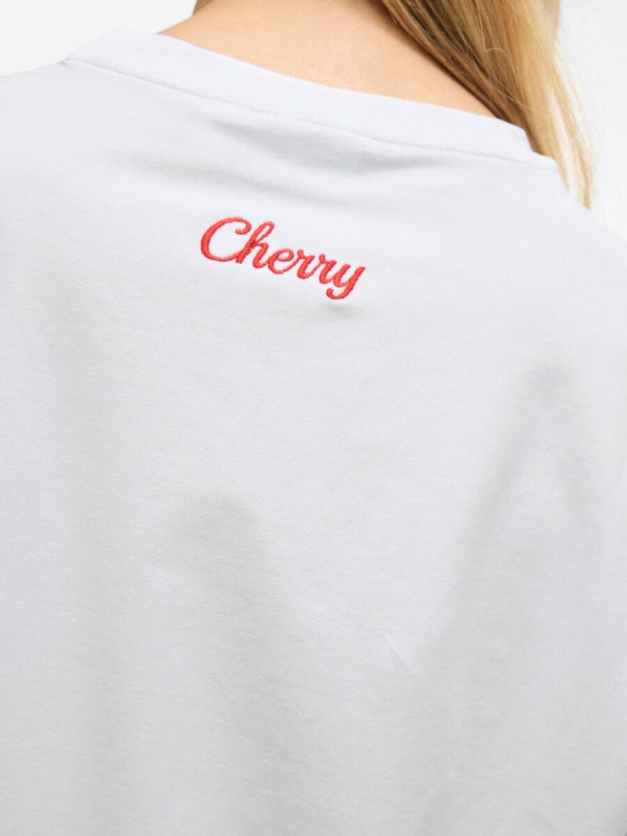 Vinora T-Shirt (White/Cherry)