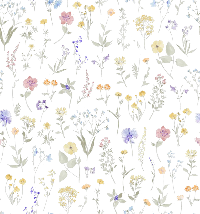 Wild Flowers Off White - Family Fabrics B.V.